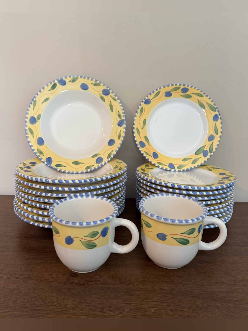 Pier 1 Palermo Rim 9 Soup Bowl, 10 Dinner Plate $ 2 Mug
